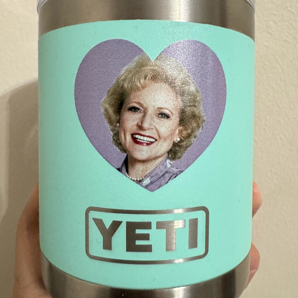 Yeti Rambler with The Golden Girl - Blanche's Photo and Heart Accent